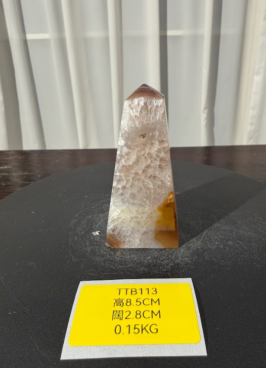 ZA500 TTB113 瑪瑙水晶方尖碑 高度8.5cm 闊度2.8cm 重量0.15kg