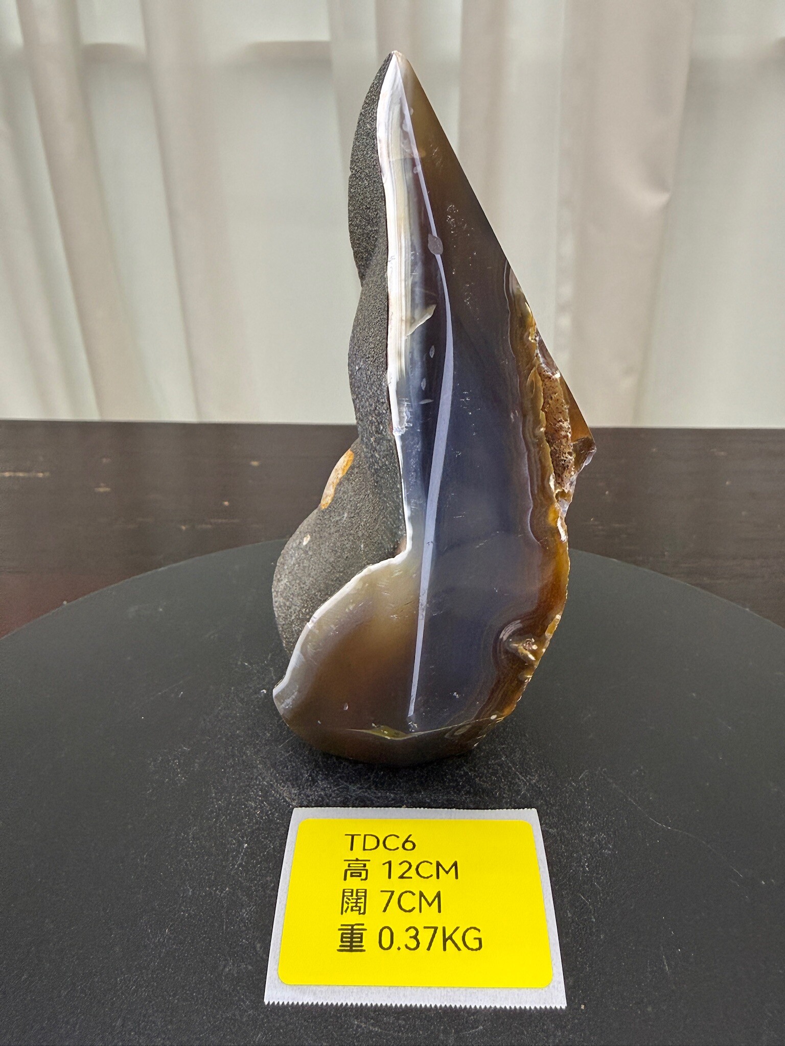 ZA280 TDC6 瑪瑙水晶帳幕星空 高度12cm 闊度7cm 重量0.37kg