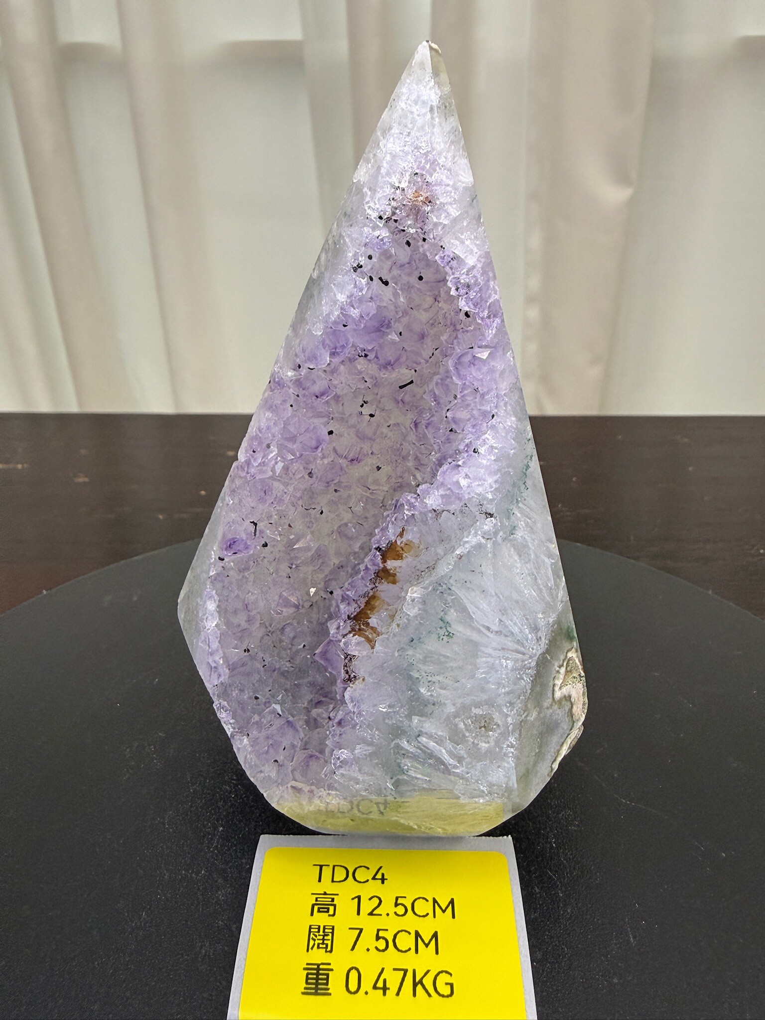 ZA278 TDC4 瑪瑙水晶帳幕星空 高度12.5cm 闊度7.5cm 重量0.47kg