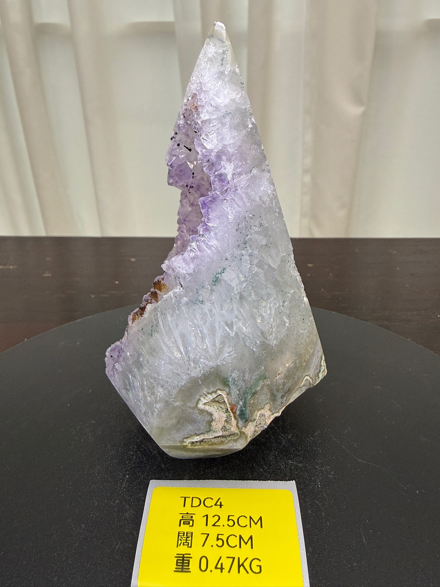 ZA278 TDC4 瑪瑙水晶帳幕星空 高度12.5cm 闊度7.5cm 重量0.47kg