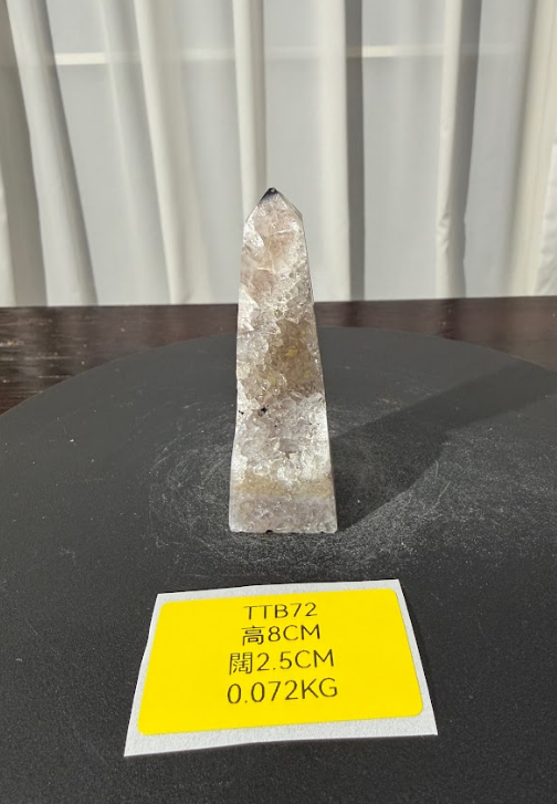 ZA459 TTB72 瑪瑙水晶方尖碑 高度8cm 闊度2.5cm 重量0.072kg