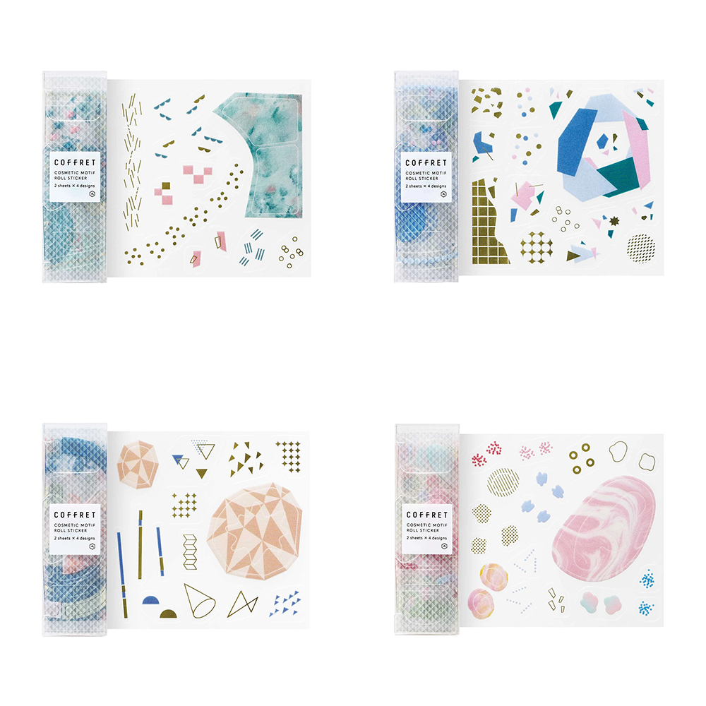 HITOTOKI｜COFFRET 調色盤薄膜貼紙 II 捲狀貼紙 (共4色)