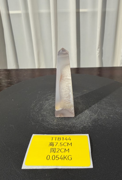 ZA531 TTB144 瑪瑙水晶方尖碑 高度7.5cm 闊度2cm 重量0.054kg