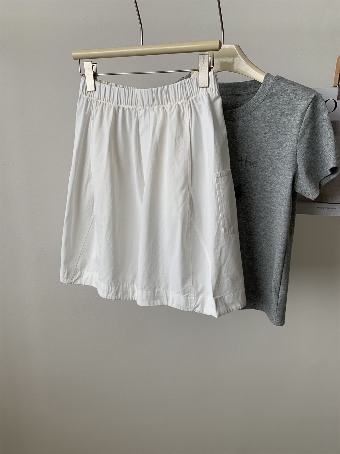 No.2375 純棉拼接A字短褲