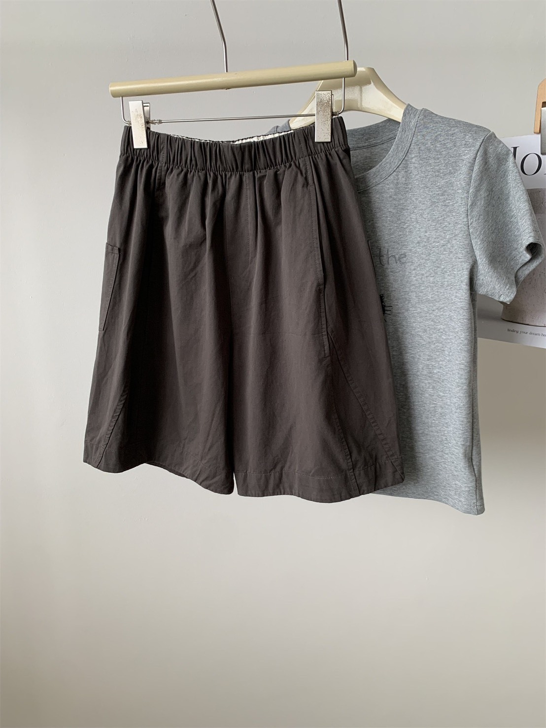 No.2375 純棉拼接A字短褲