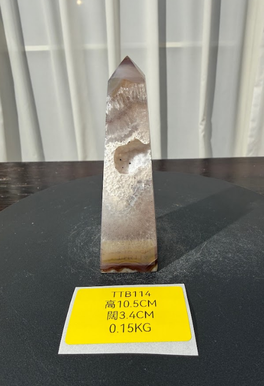 ZA501 TTB114 瑪瑙水晶方尖碑 高度10.5cm 闊度3.4cm 重量0.15kg