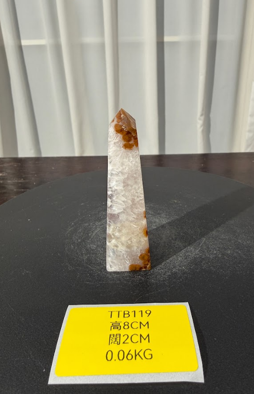 ZA506 TTB119 瑪瑙水晶方尖碑 高度8cm 闊度2cm 重量0.06kg