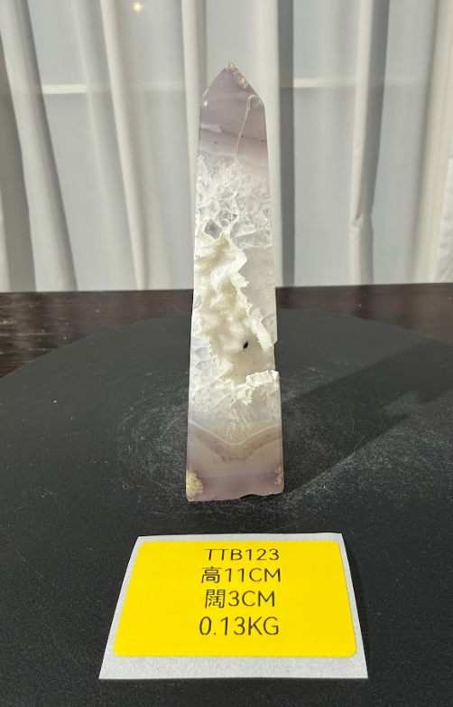 ZA510 TTB123 瑪瑙水晶方尖碑 高度11cm 闊度3cm 重量0.13kg