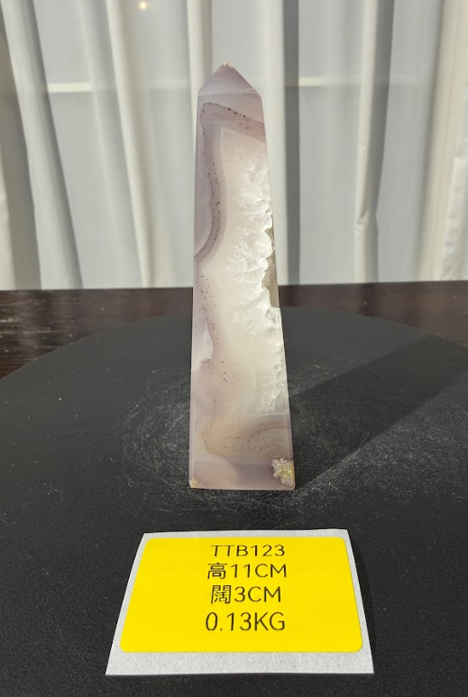 ZA510 TTB123 瑪瑙水晶方尖碑 高度11cm 闊度3cm 重量0.13kg