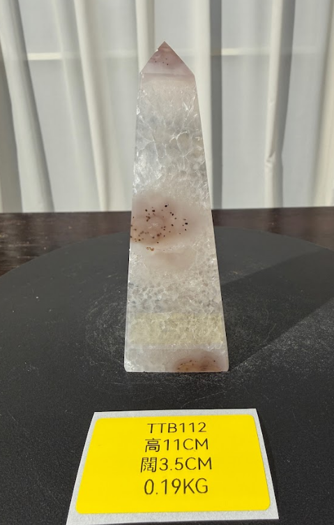 ZA499 TTB112 瑪瑙水晶方尖碑 高度11cm 闊度3.5cm 重量0.19kg