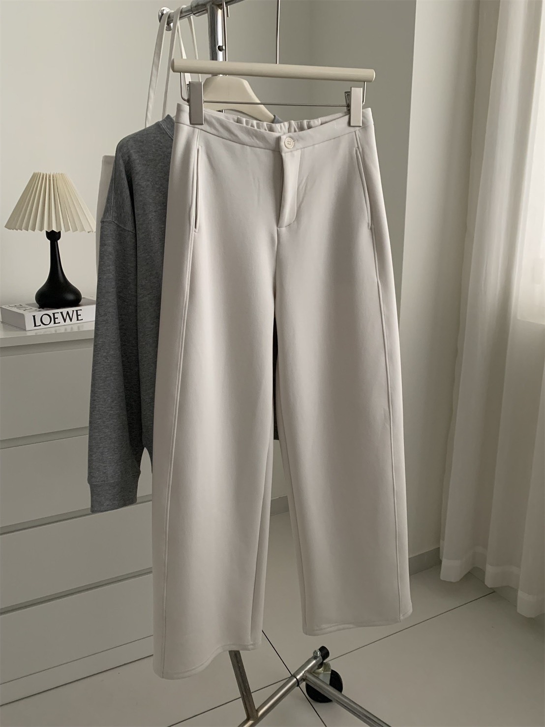 No.2376 空氣層半鬆緊直筒休閒褲