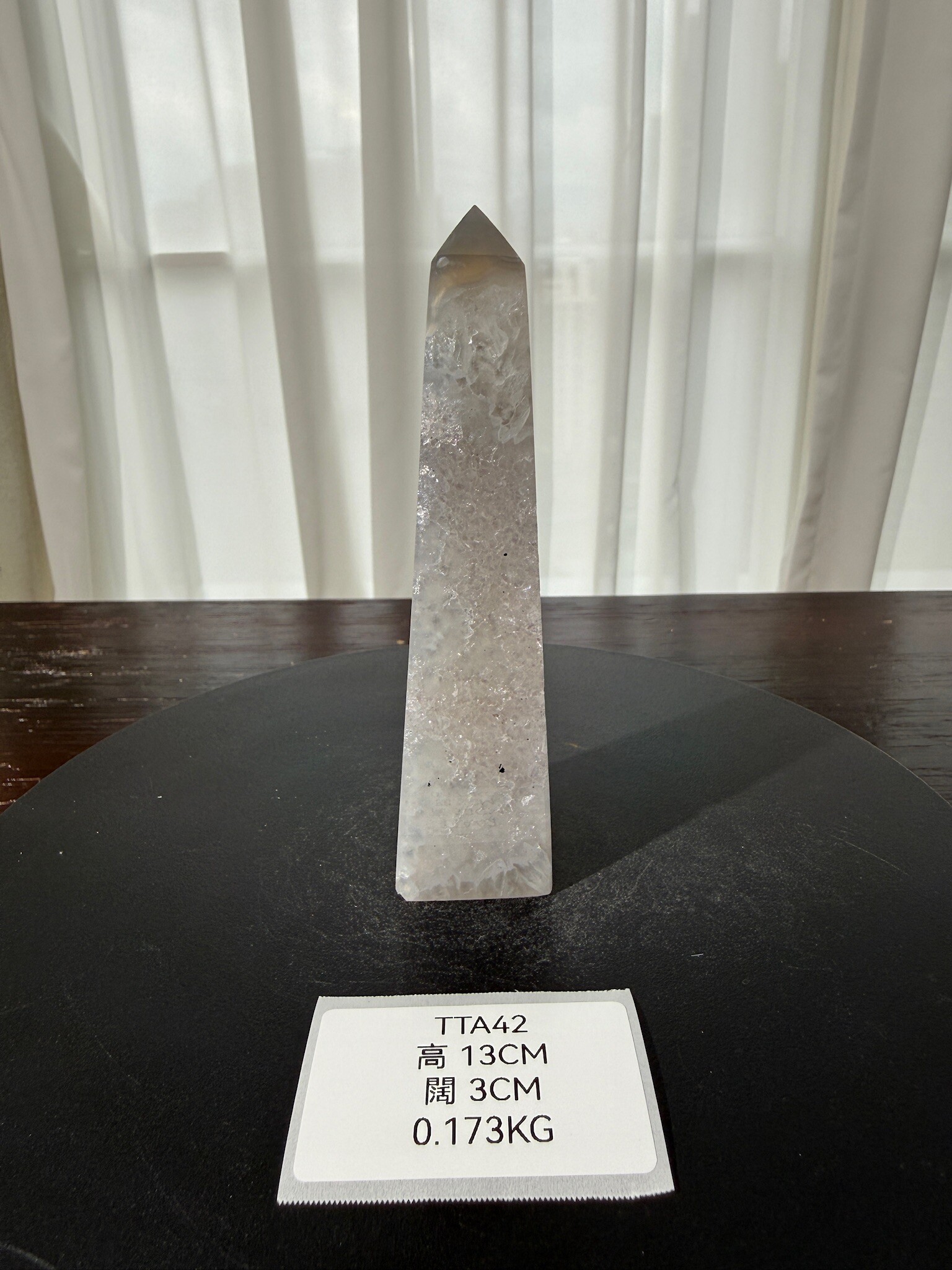 ZA369 TTA42 瑪瑙水晶方尖碑 高度13cm 闊度3cm 重量0.173kg