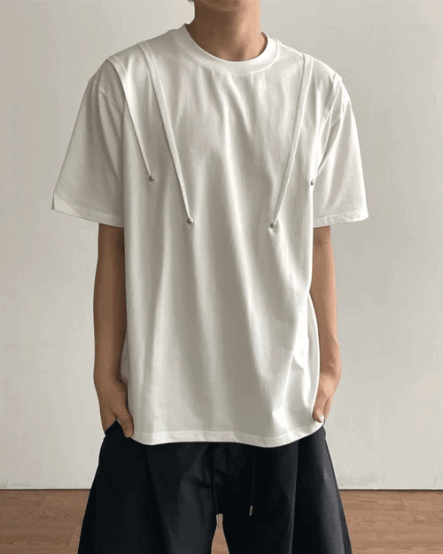 Foren Rivet Cut Short Sleeve T-shirt