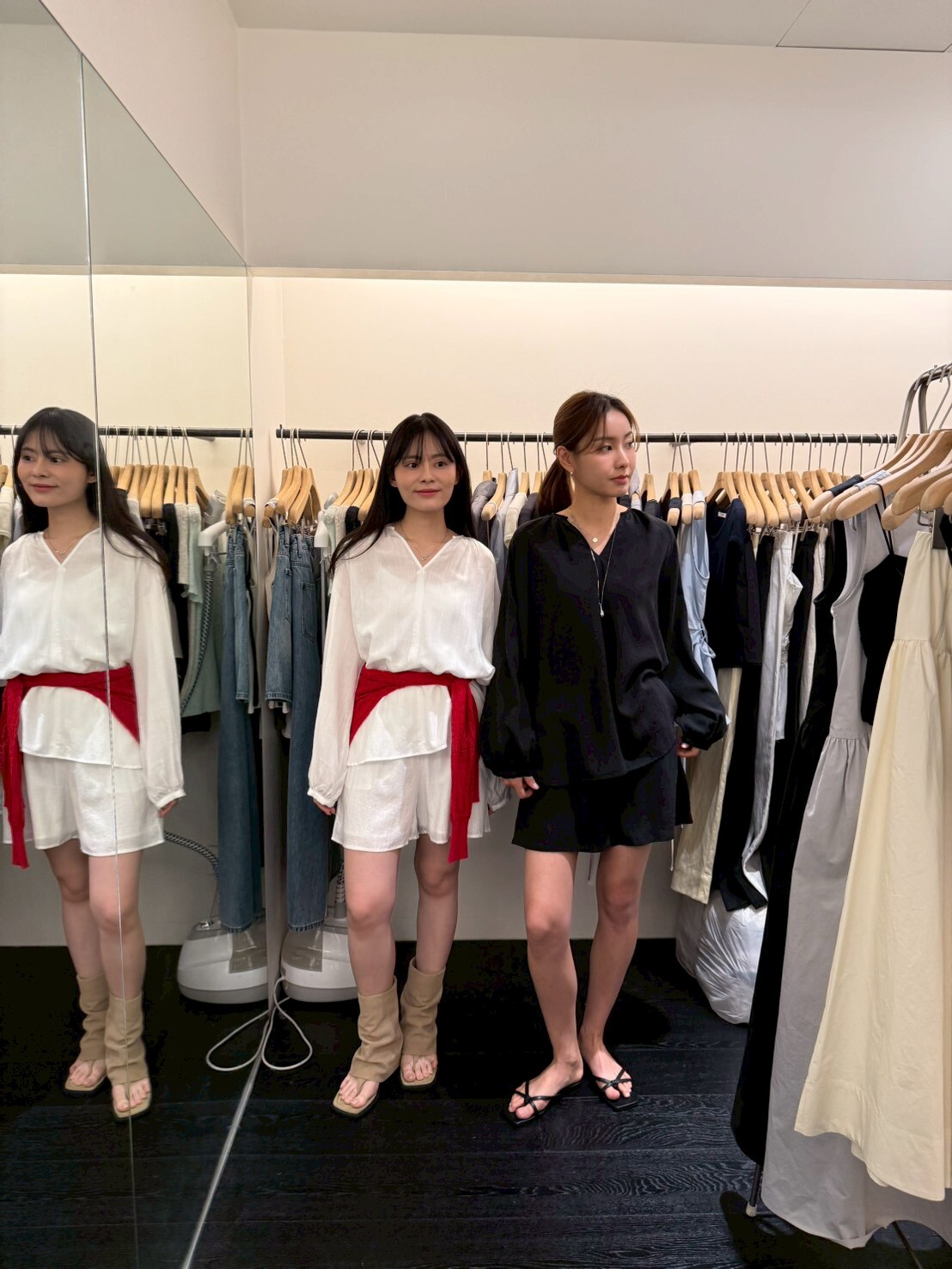 OB6124 V領長袖襯衫