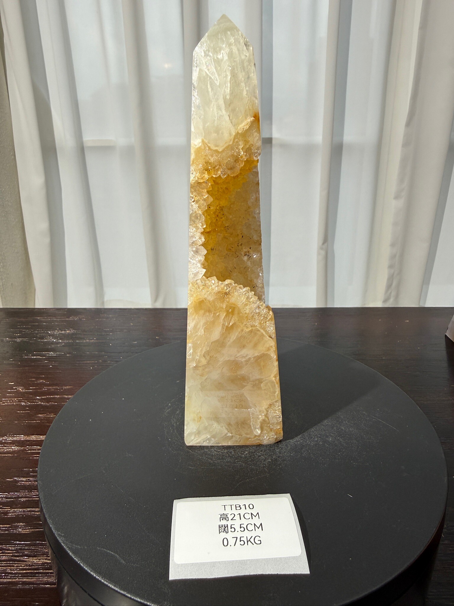 ZA397 TTB10 瑪瑙水晶方尖碑 高度21cm 闊度5.5cm 重量0.75kg