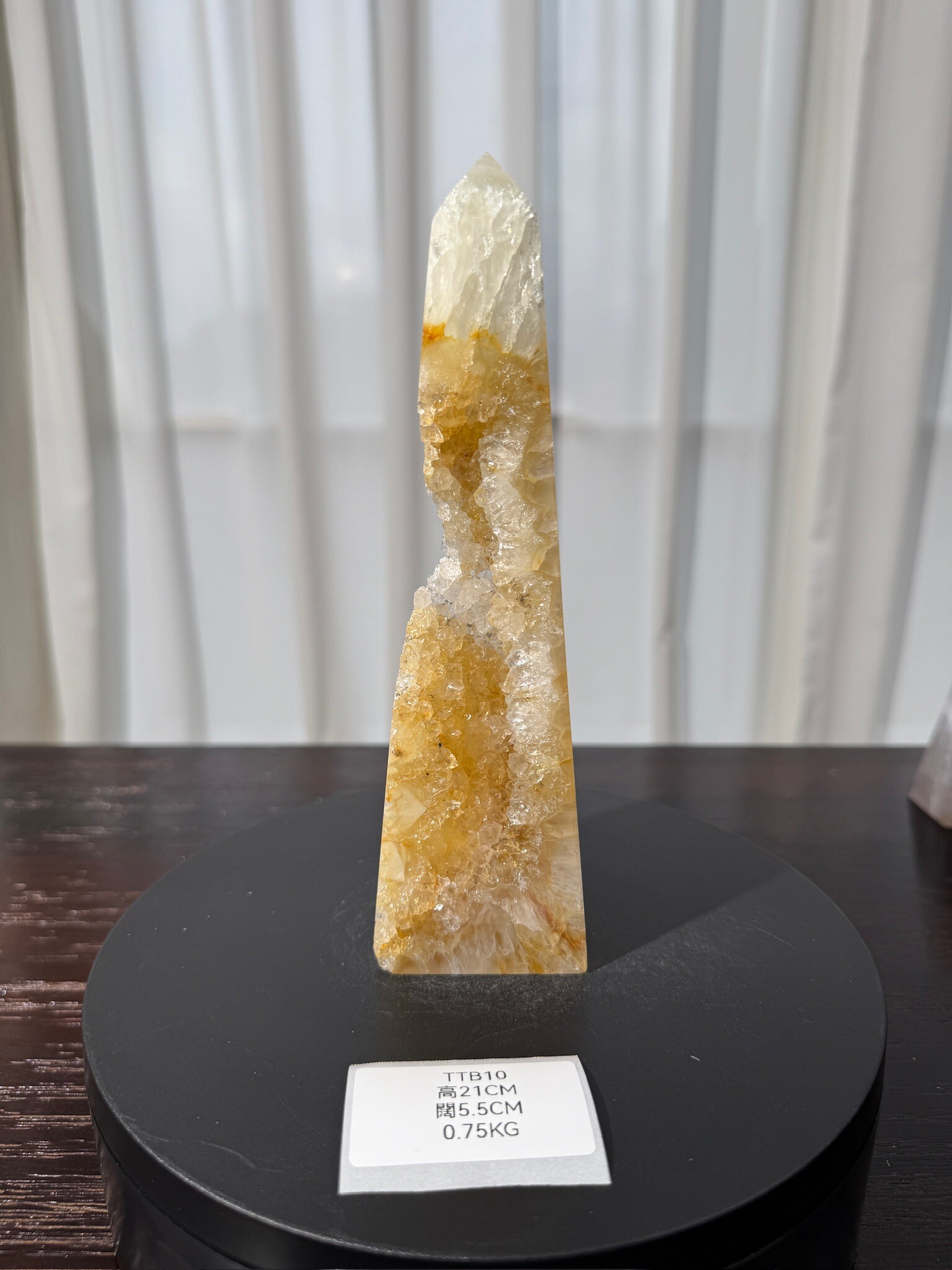 ZA397 TTB10 瑪瑙水晶方尖碑 高度21cm 闊度5.5cm 重量0.75kg