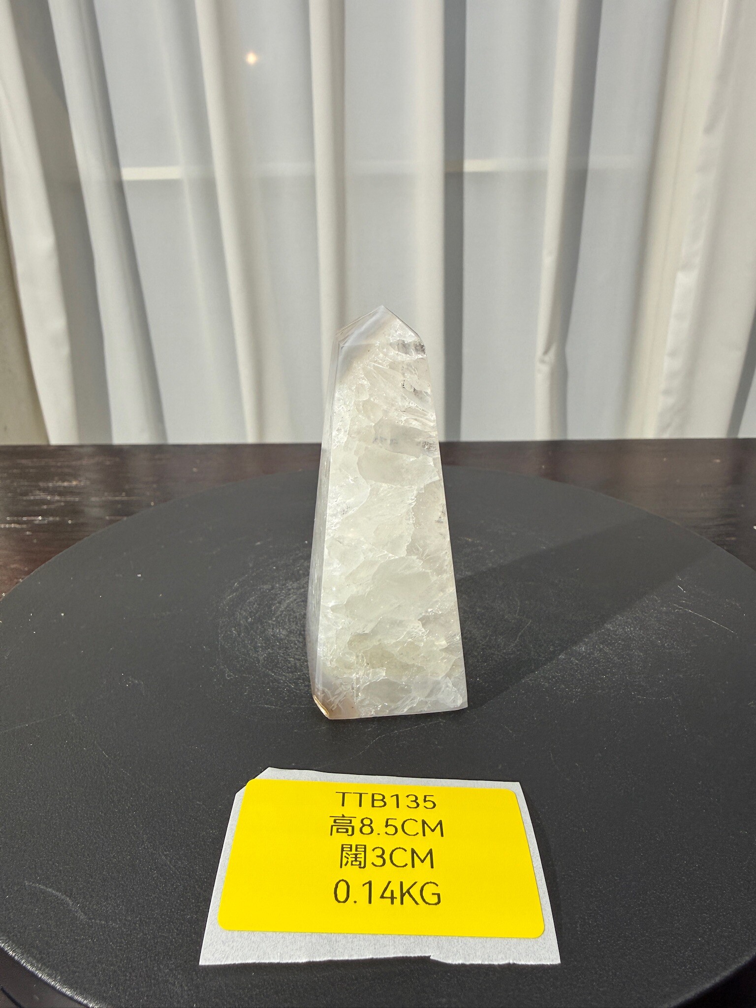 ZA522 TTB135 瑪瑙水晶方尖碑 高度8.5cm 闊度3cm 重量0.14kg