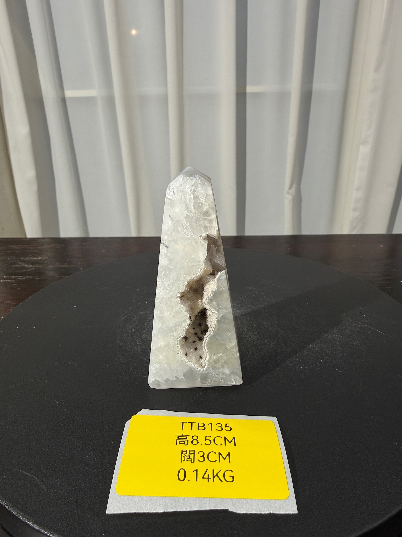 ZA522 TTB135 瑪瑙水晶方尖碑 高度8.5cm 闊度3cm 重量0.14kg