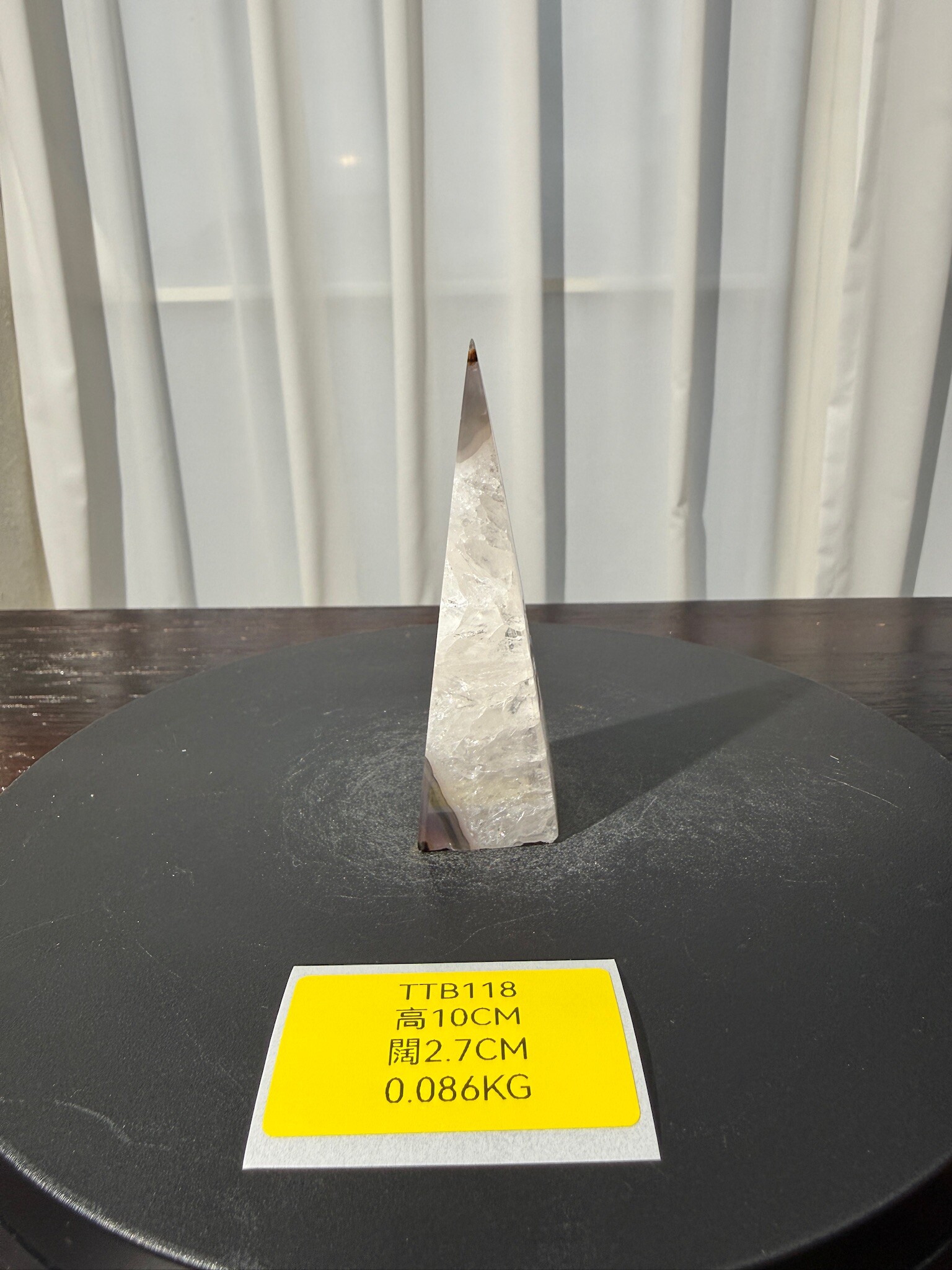 ZA505 TTB118 瑪瑙水晶方尖碑 高度10cm 闊度2.7cm 重量0.086kg