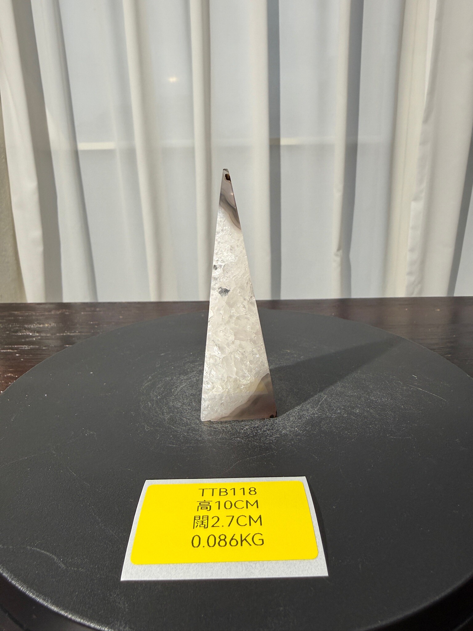 ZA505 TTB118 瑪瑙水晶方尖碑 高度10cm 闊度2.7cm 重量0.086kg