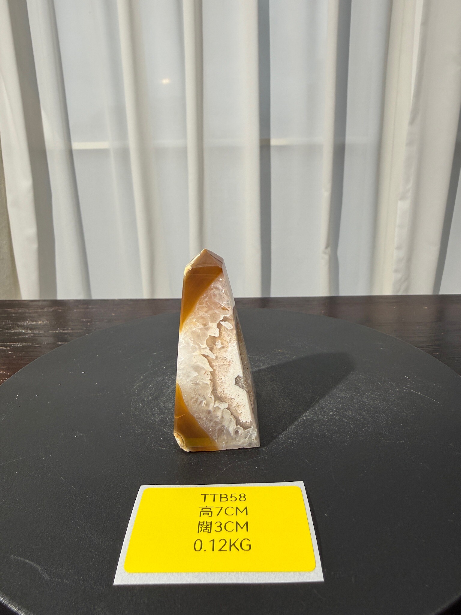 ZA445 TTB58 瑪瑙水晶方尖碑 高度7cm 闊度3cm 重量0.12kg