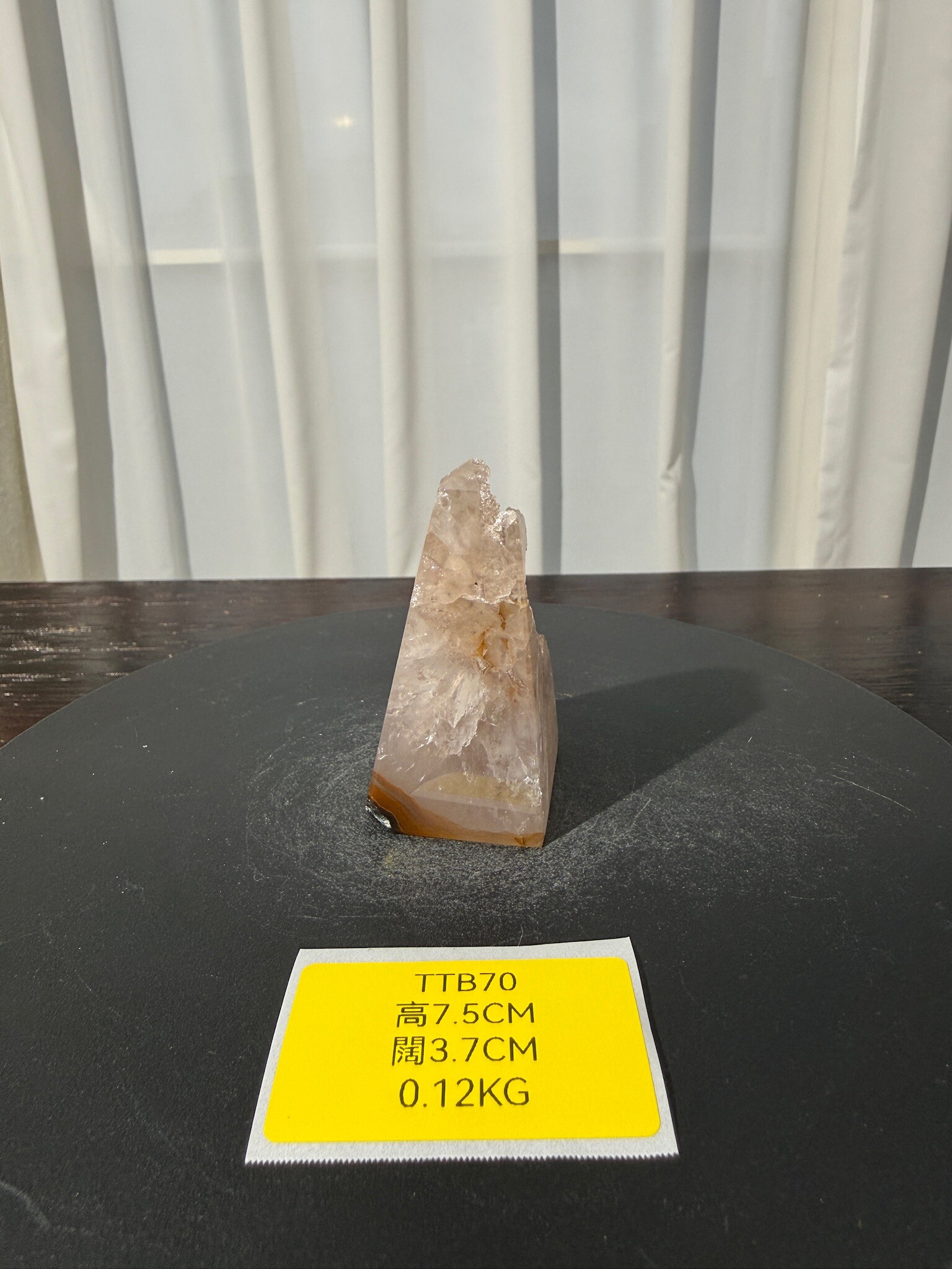 ZA457 TTB70 瑪瑙水晶方尖碑 高度7.5cm 闊度3.7cm 重量0.12kg