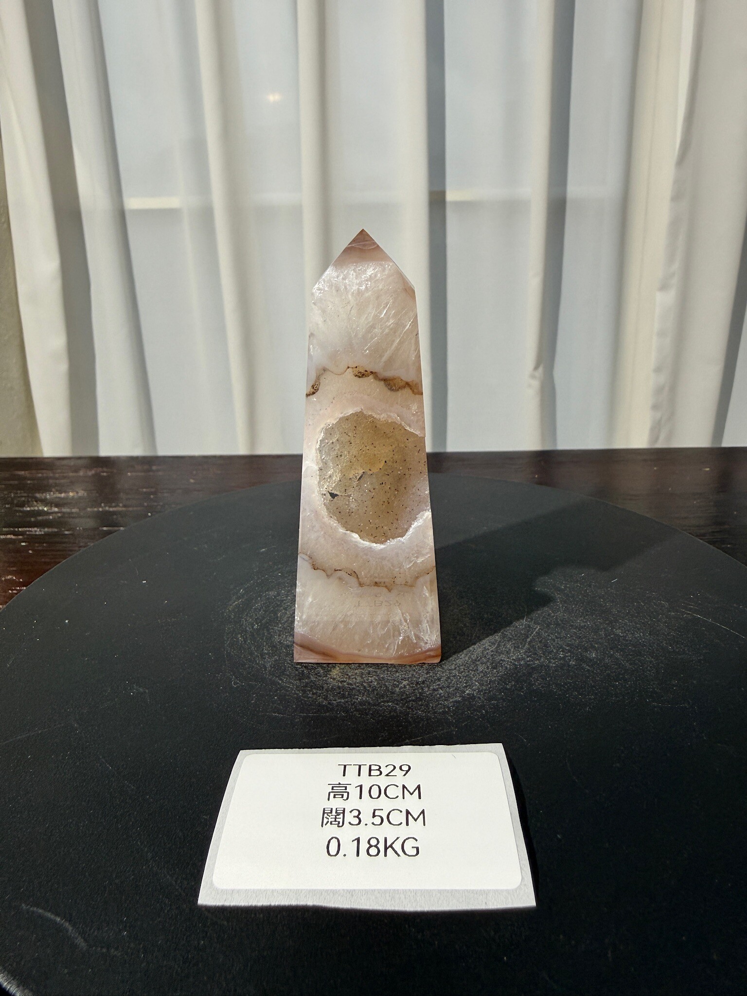 ZA416 TTB29 瑪瑙水晶方尖碑 高度10cm 闊度3.5cm 重量0.18kg