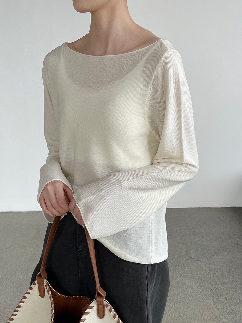 No.1699 100%天絲針織罩衫