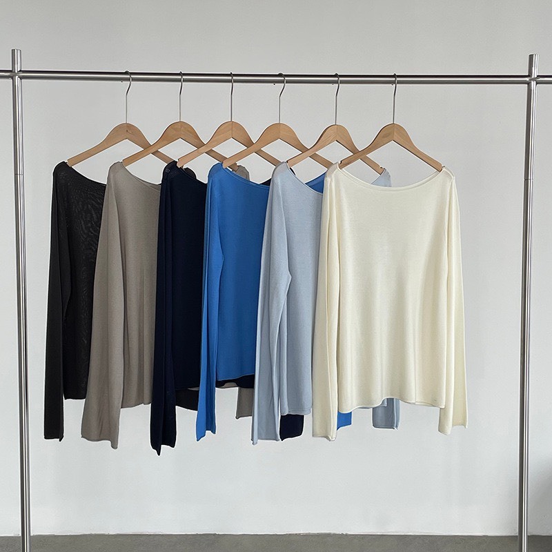 No.1699 100%天絲針織罩衫