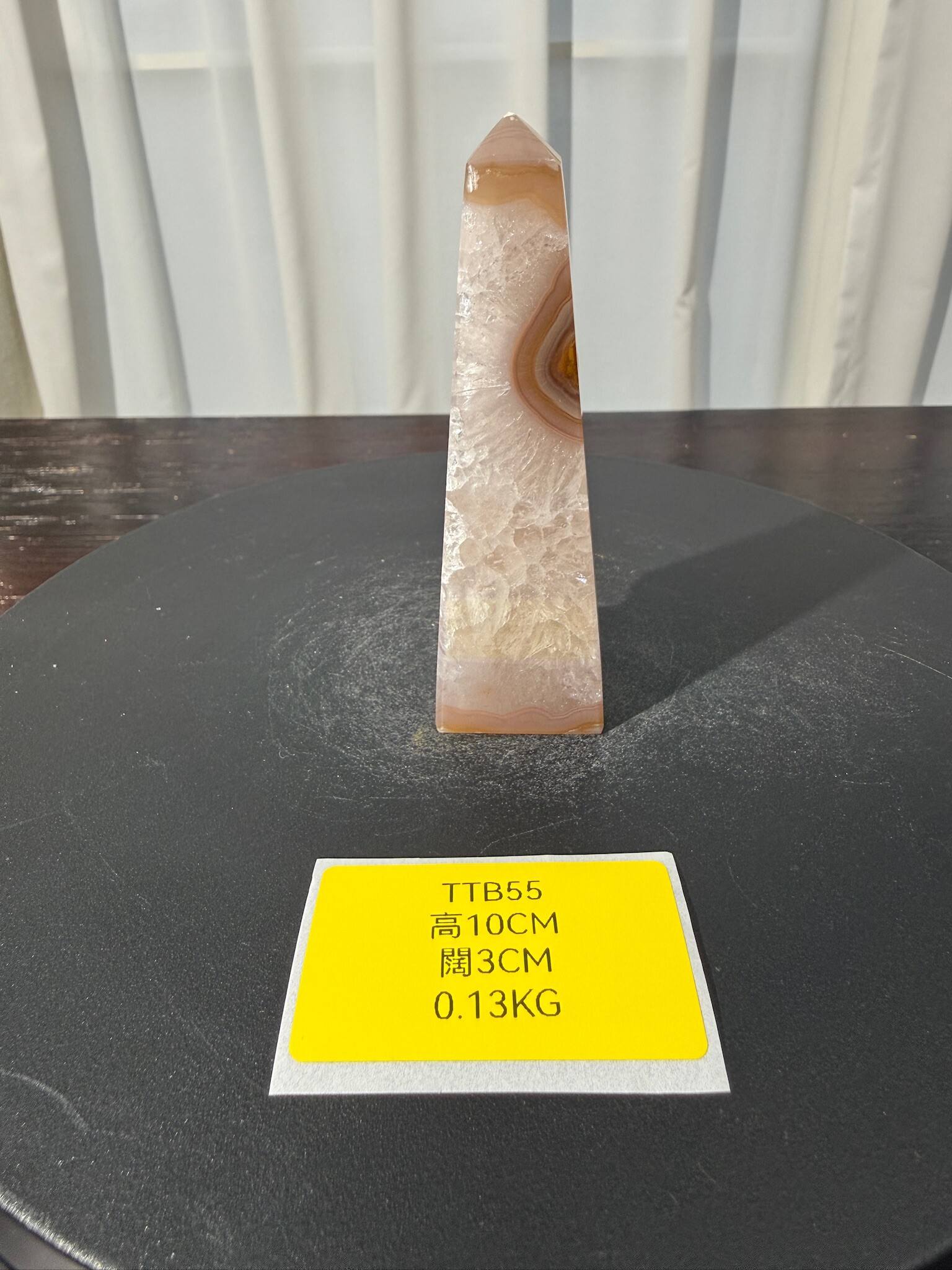 ZA442 TTB55 瑪瑙水晶方尖碑 高度10cm 闊度3cm 重量0.13kg