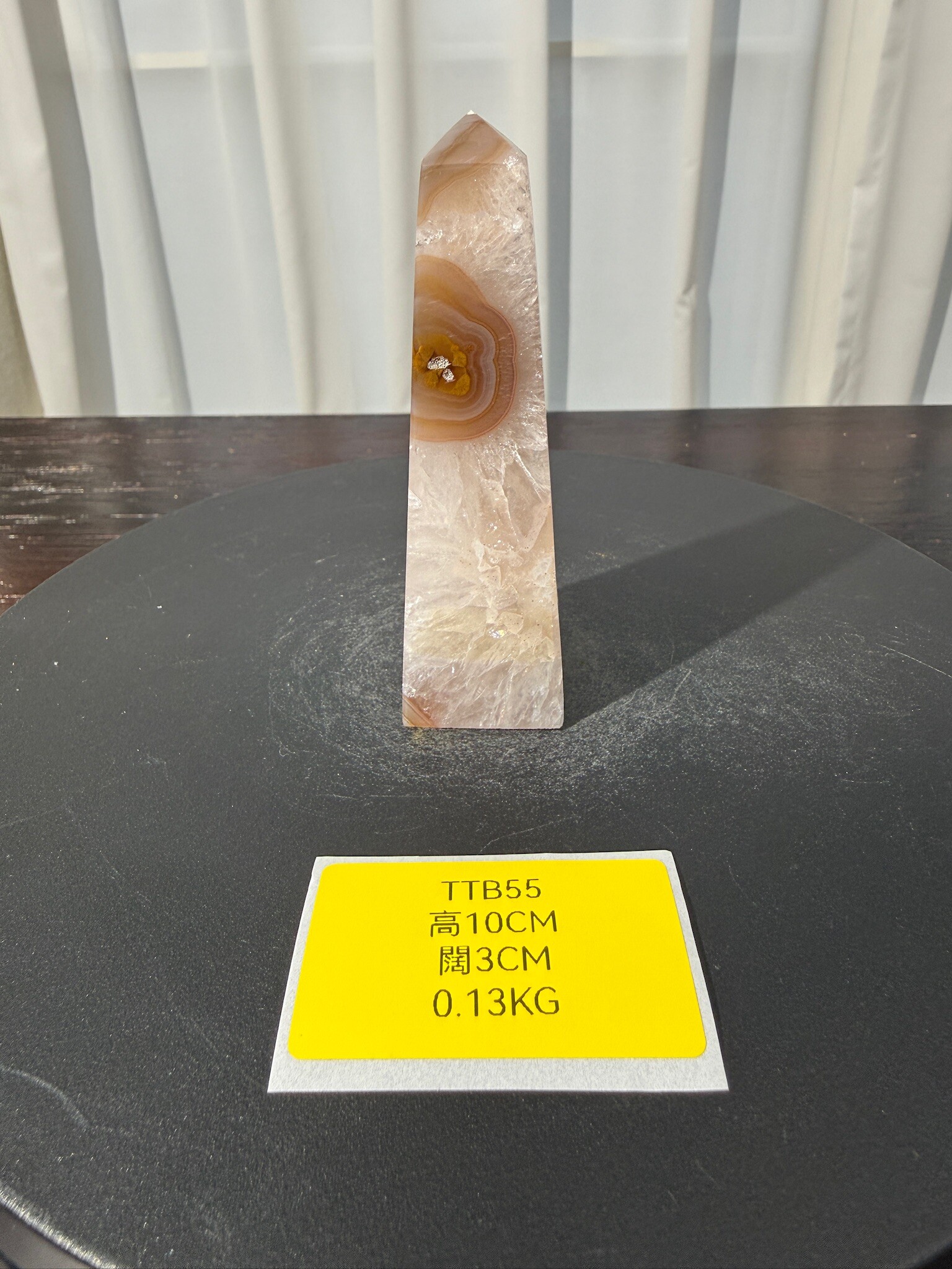 ZA442 TTB55 瑪瑙水晶方尖碑 高度10cm 闊度3cm 重量0.13kg