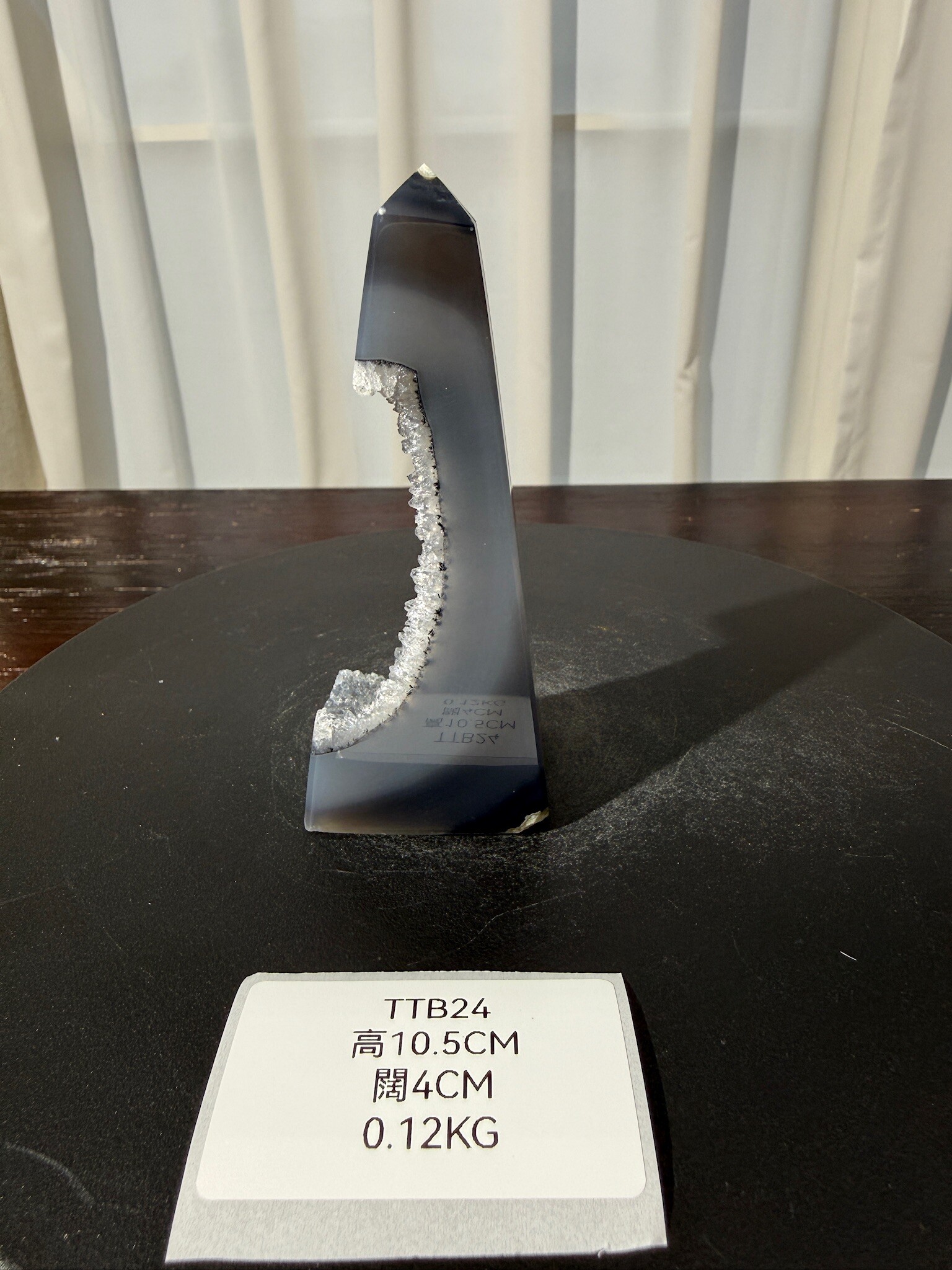 ZA411 TTB24 瑪瑙水晶方尖碑 高度10.5cm 闊度4cm 重量0.12kg