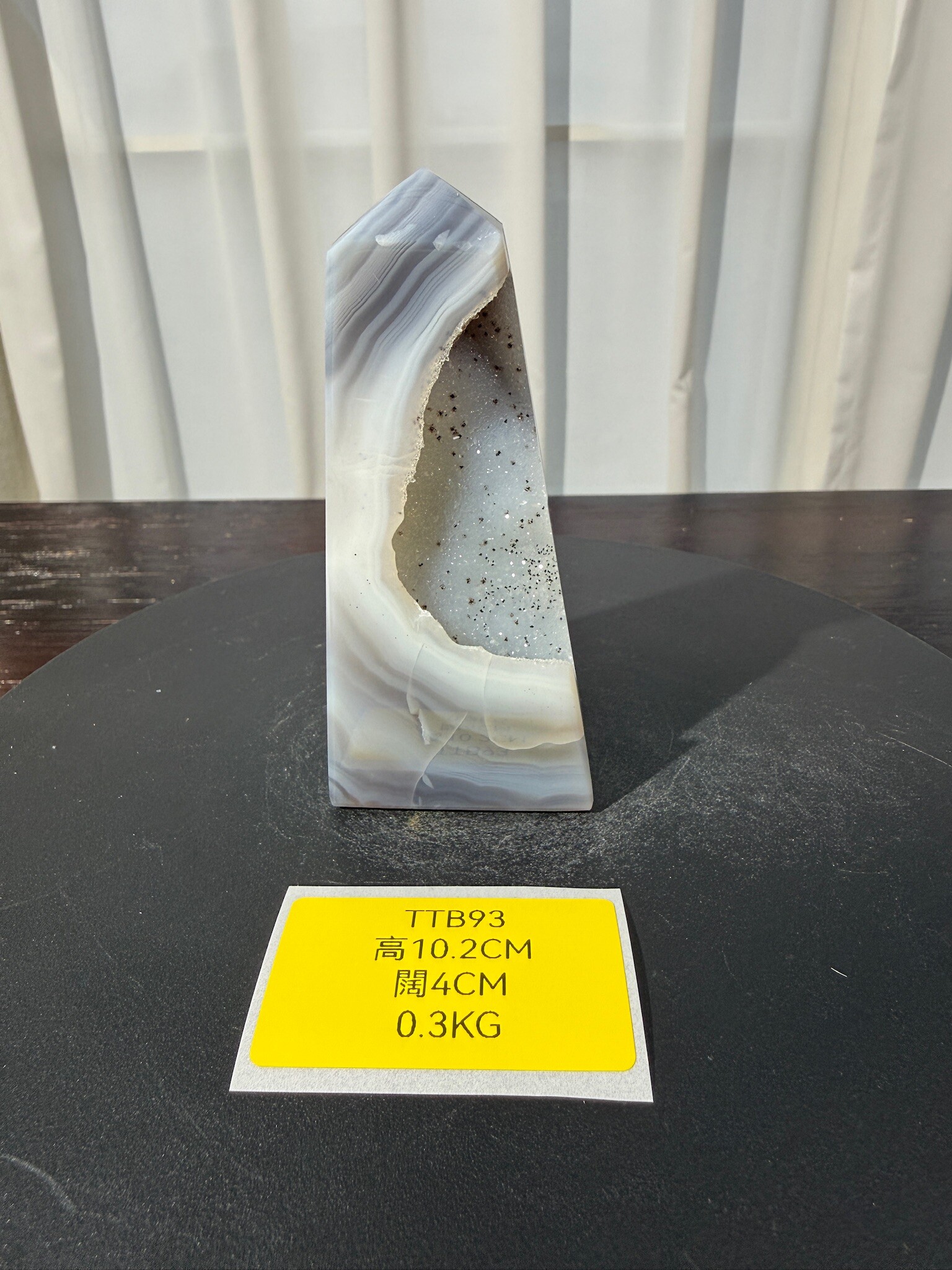 ZA480 TTB93 瑪瑙水晶方尖碑 高度10.2cm 闊度4cm 重量0.3kg