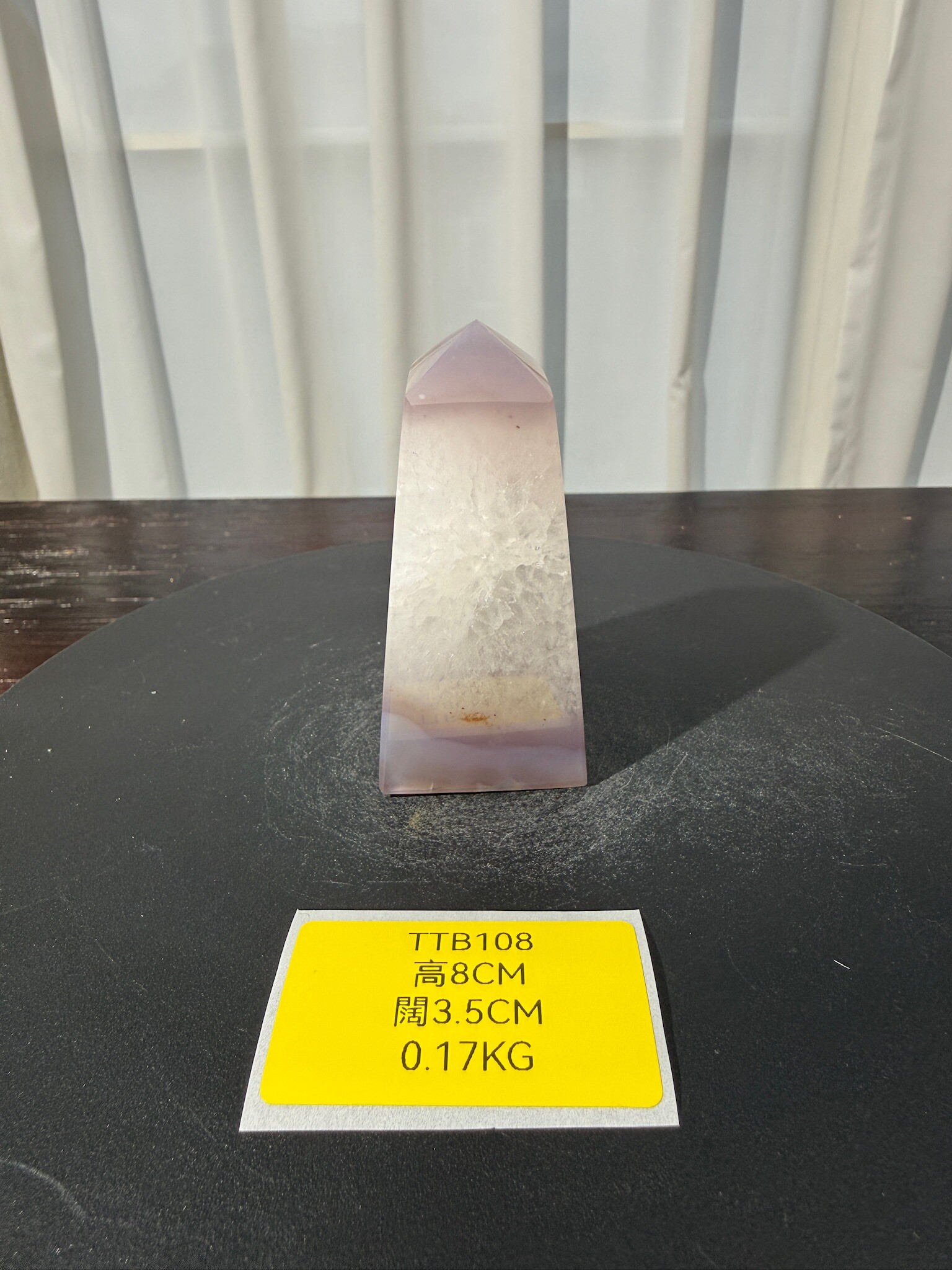 ZA495 TTB108 瑪瑙水晶方尖碑 高度8cm 闊度3.5cm 重量0.17kg