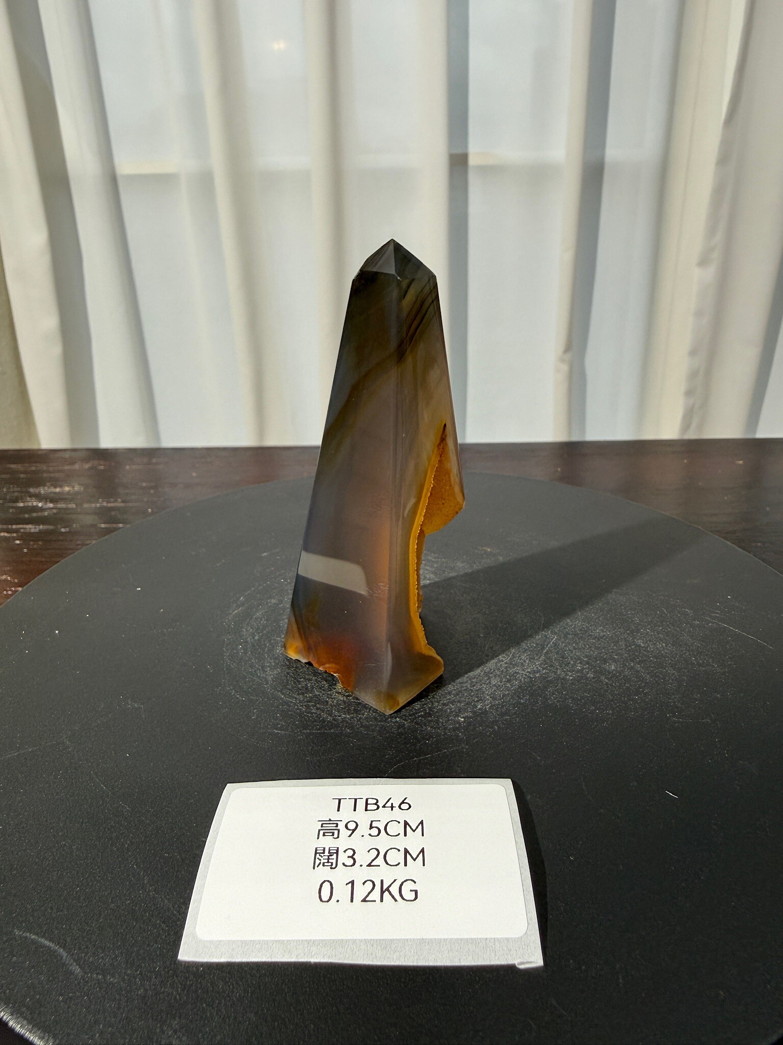 ZA433 TTB46 瑪瑙水晶方尖碑 高度9.5cm 闊度3.2cm 重量0.12kg