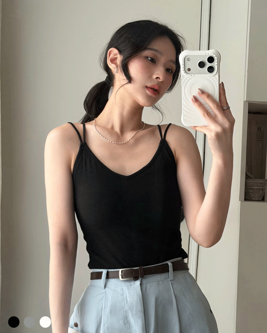 日常百搭雙肩V領小可愛