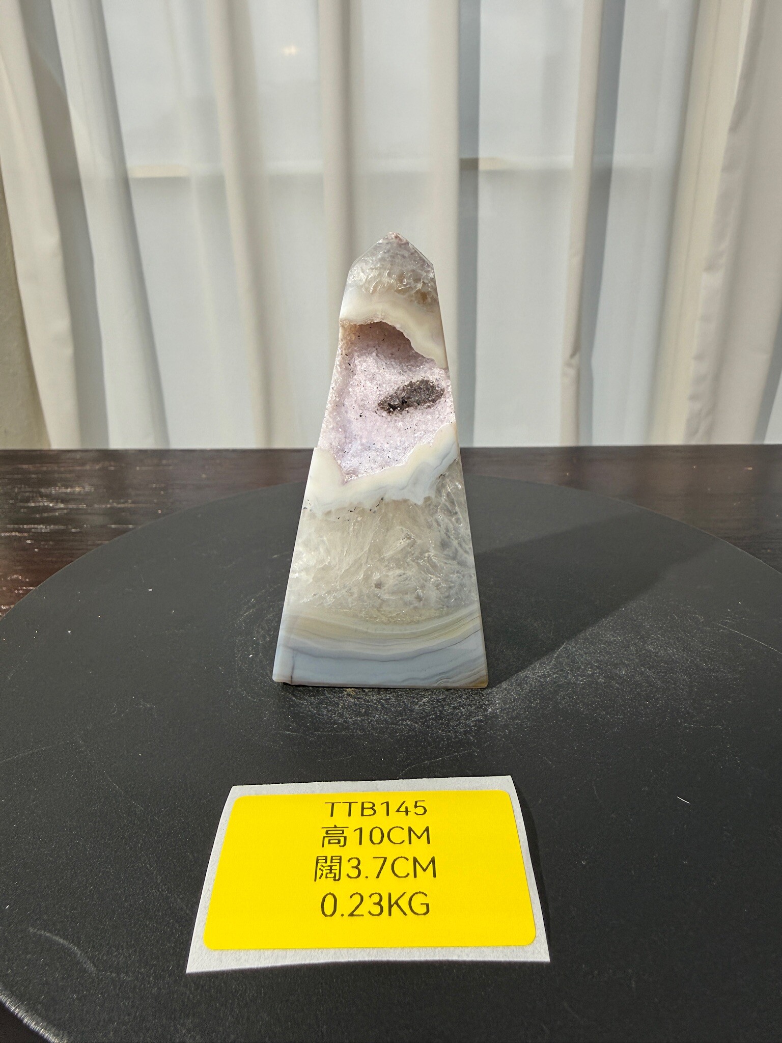 ZA532 TTB145 瑪瑙水晶方尖碑 高度10cm 闊度3.7cm 重量0.23kg