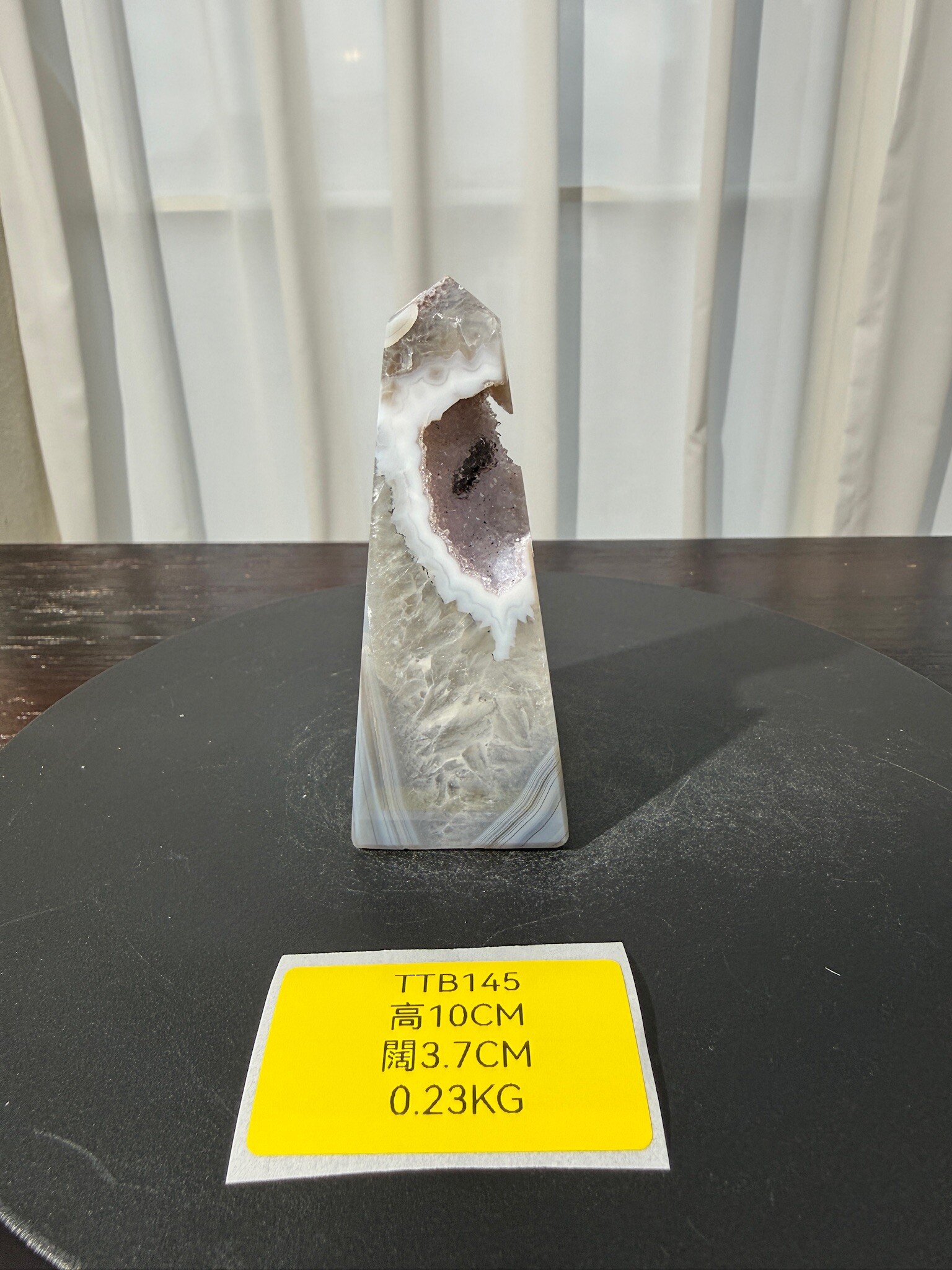 ZA532 TTB145 瑪瑙水晶方尖碑 高度10cm 闊度3.7cm 重量0.23kg