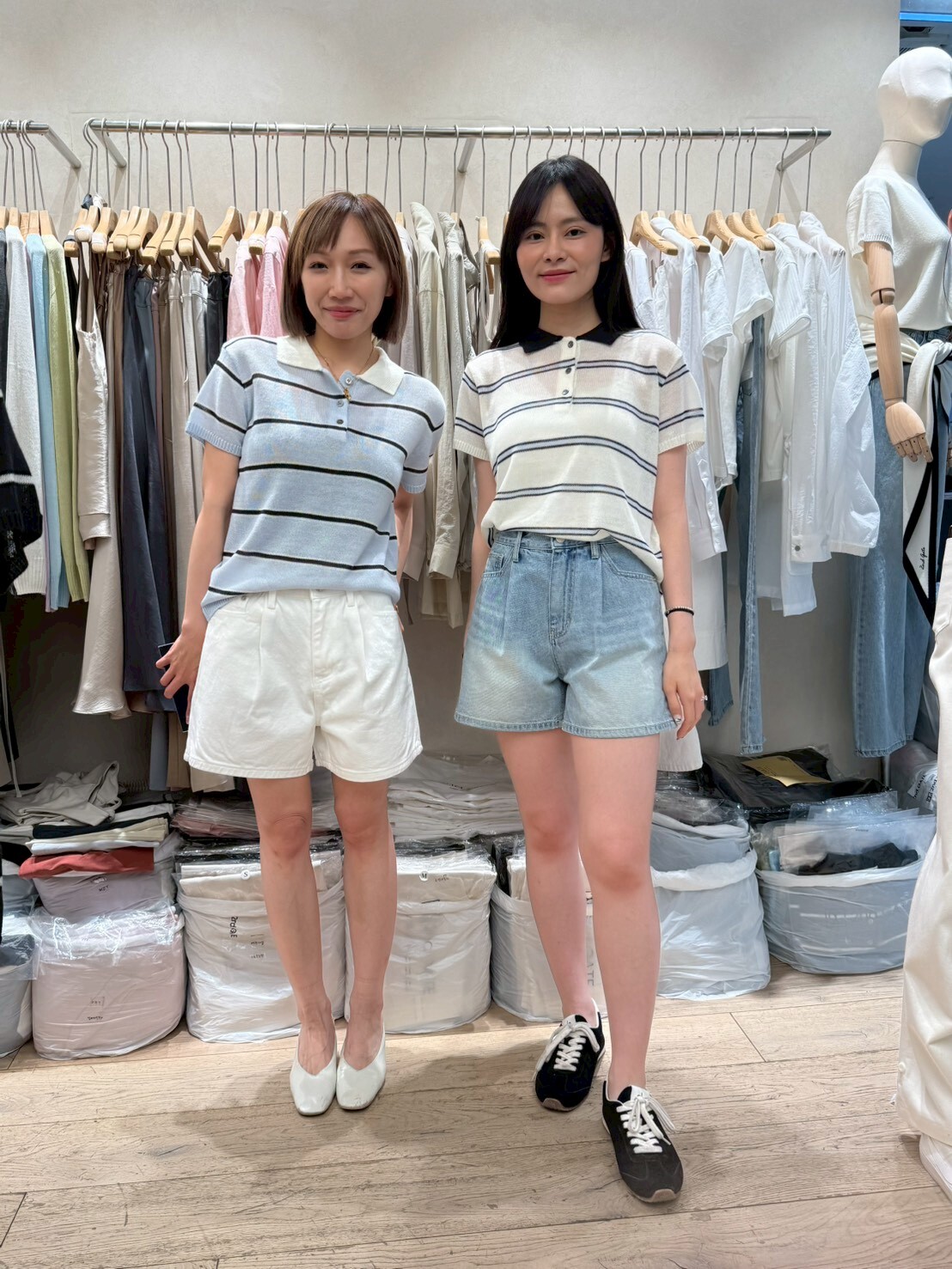 SG6130 猫鬚水洗牛仔短褲 (S/M/L)