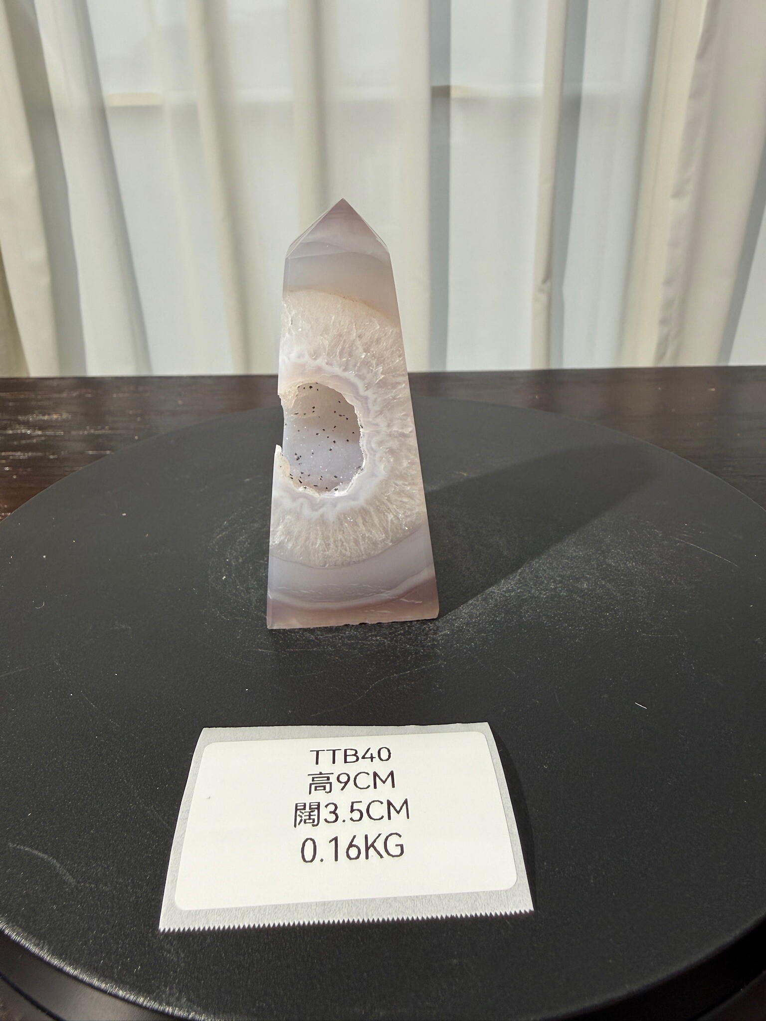 ZA427 TTB40 瑪瑙水晶方尖碑 高度9cm 闊度3.5cm 重量0.16kg