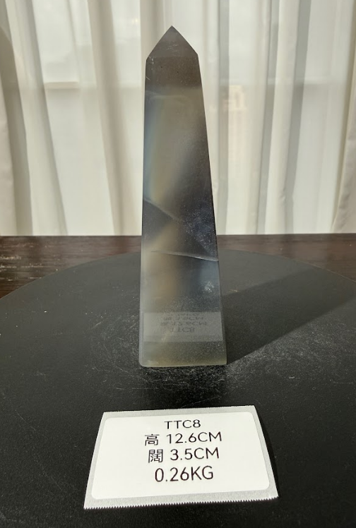 ZA540 TTC8 瑪瑙水晶方尖碑 高度12.6cm 闊度3.5cm 重量0.26kg