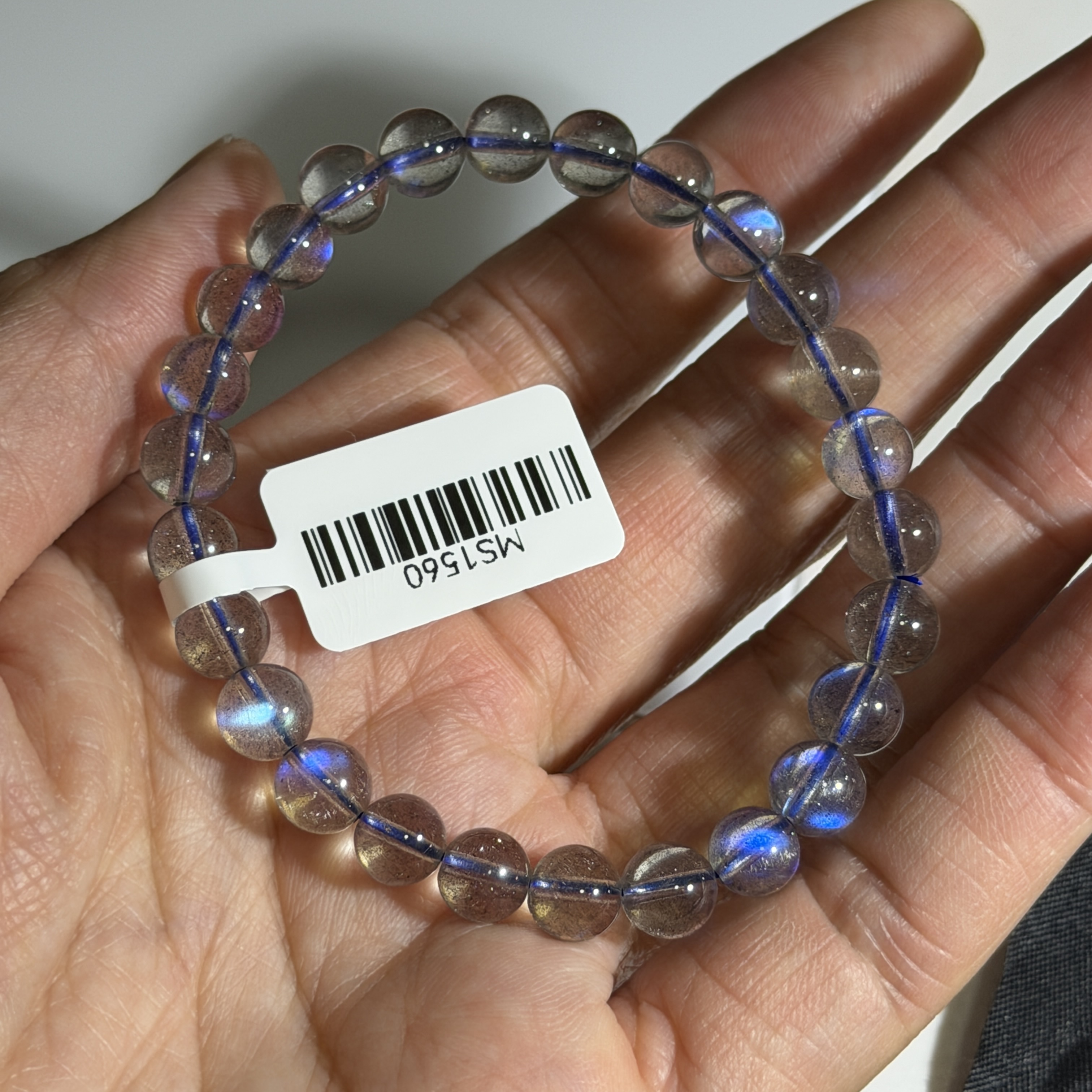 頂級藍光拉長石 約6.7mm MS1560