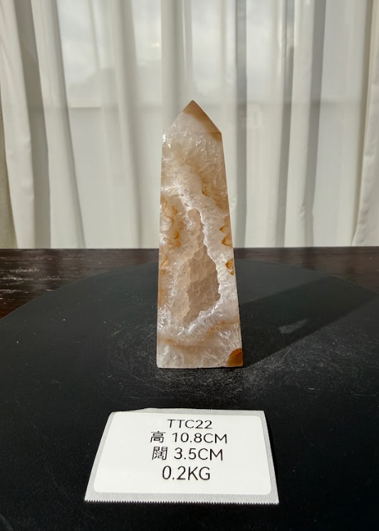 ZA554 TTC22 瑪瑙水晶方尖碑 高度10.8cm 闊度3.5cm 重量0.2kg