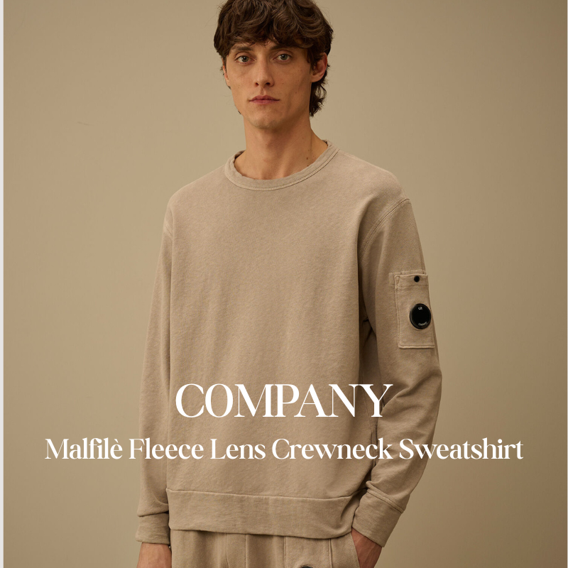 【代購】CP COMPANY Malfilè 刷毛鏡片大學T Crewneck 衛衣