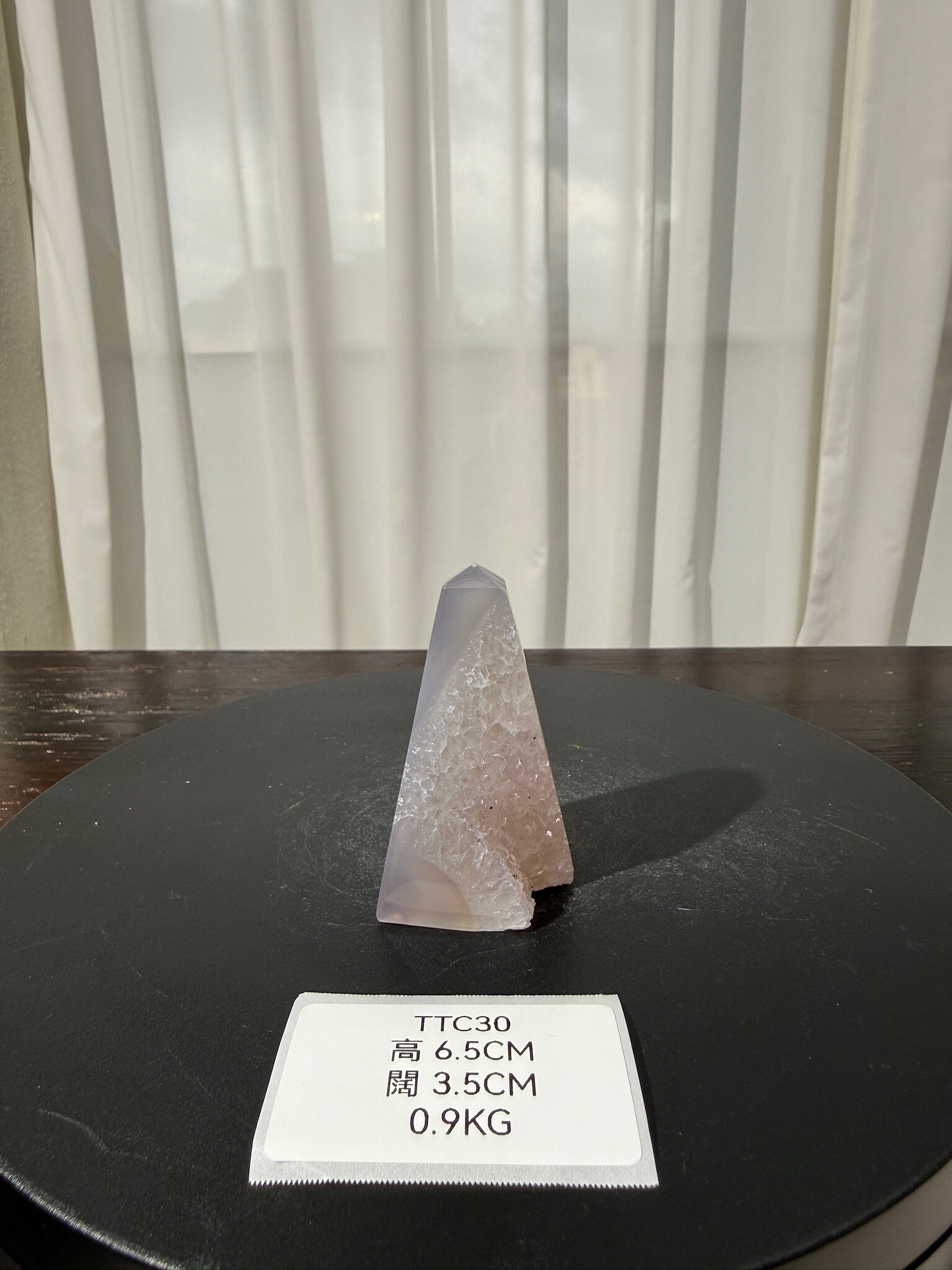 ZA562 TTC30 瑪瑙水晶方尖碑 高度6.5cm 闊度3.5cm 重量0.09kg