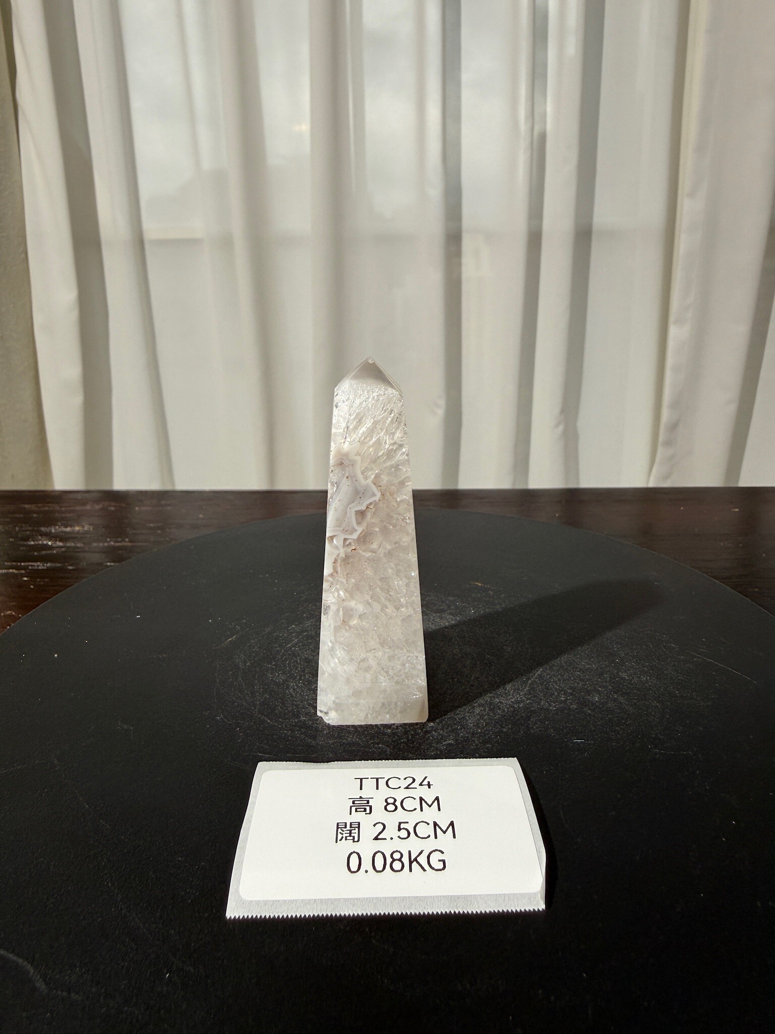 ZA556 TTC24 瑪瑙水晶方尖碑 高度8cm 闊度2.5cm 重量0.08kg