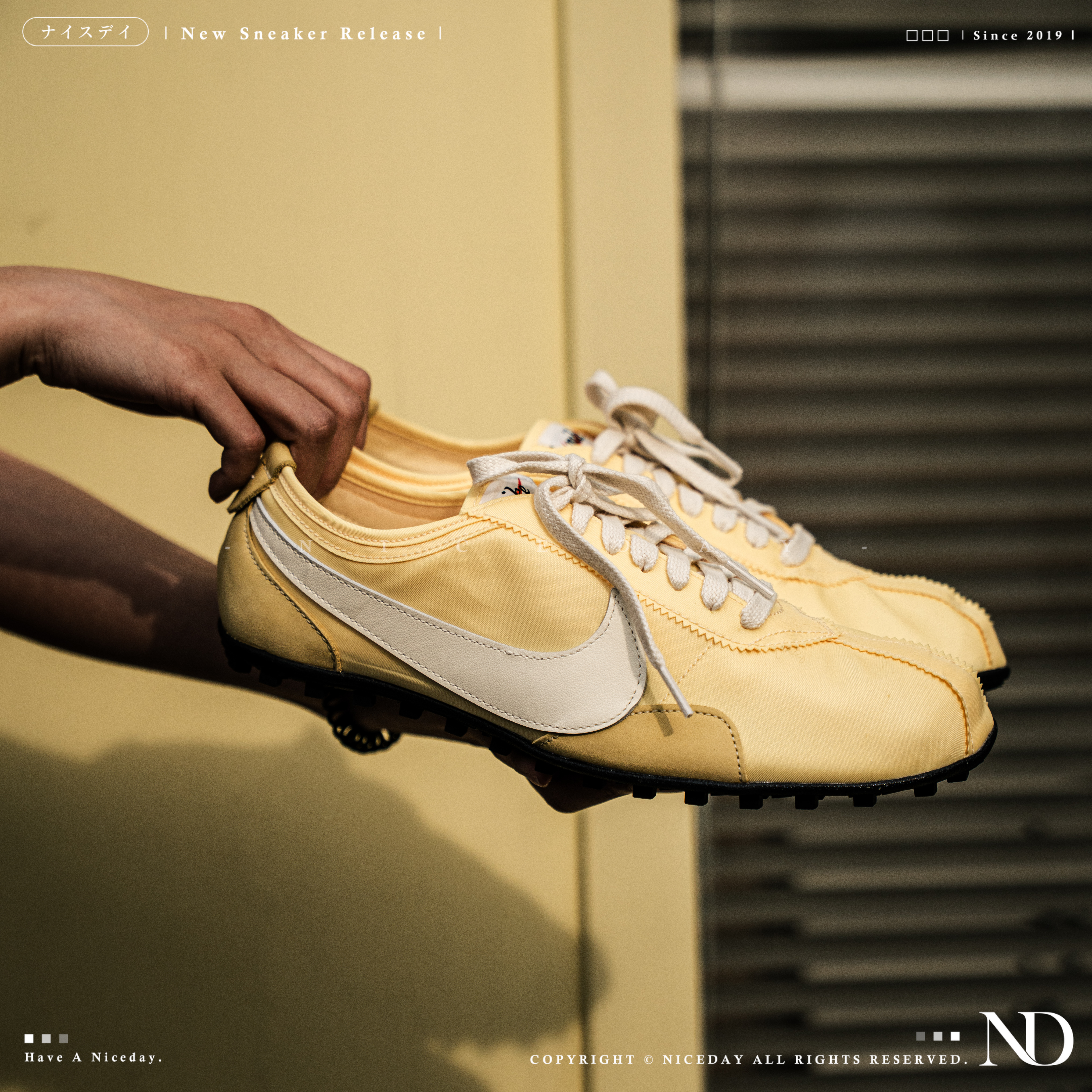 NICEDAY 現貨 Nike Moon Shoe soft yellow 鵝黃 亮色 貼合 IW0955-700