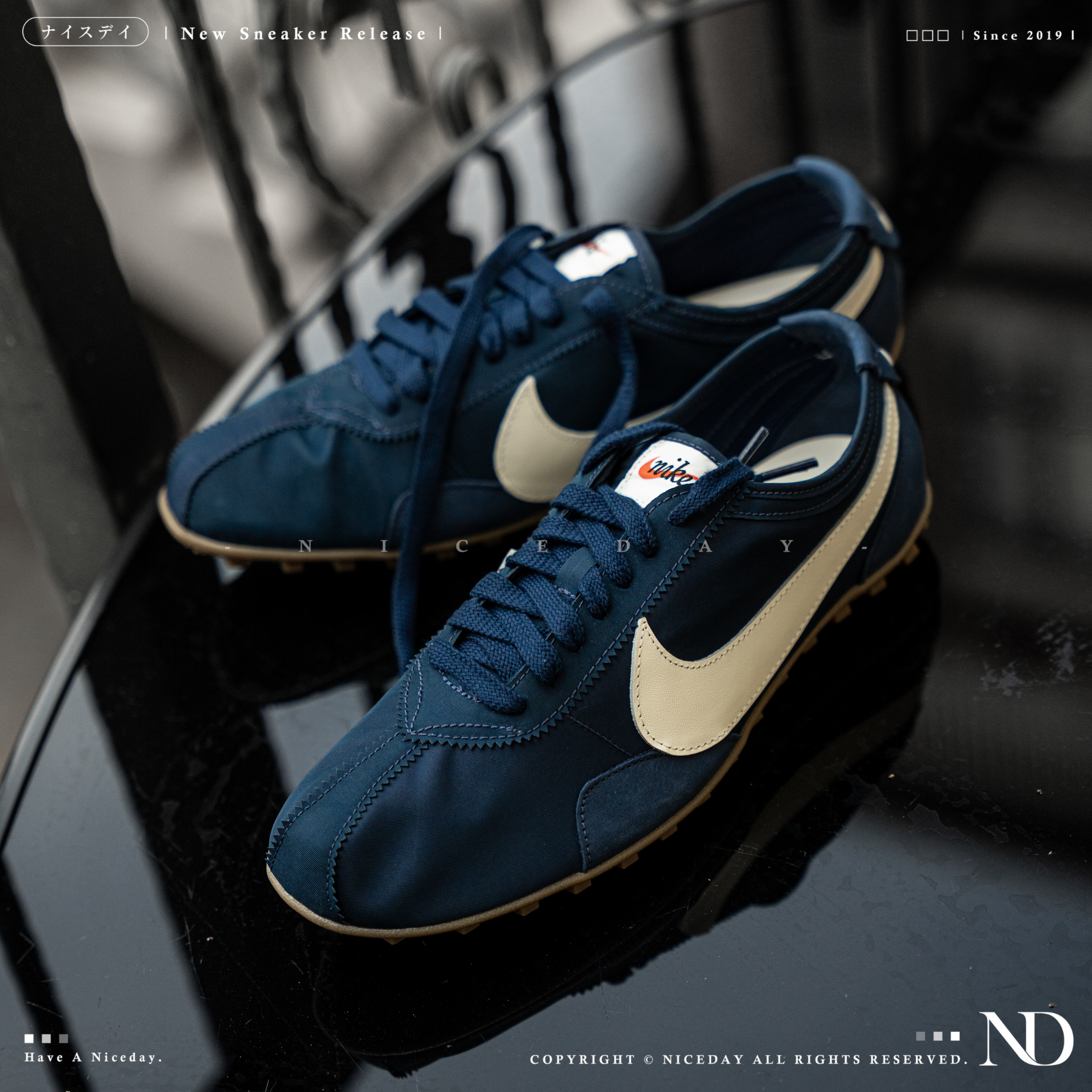 NICEDAY 現貨 Nike Moon Shoe 深藍 生活 休閒 許光漢同款 IW0955-400