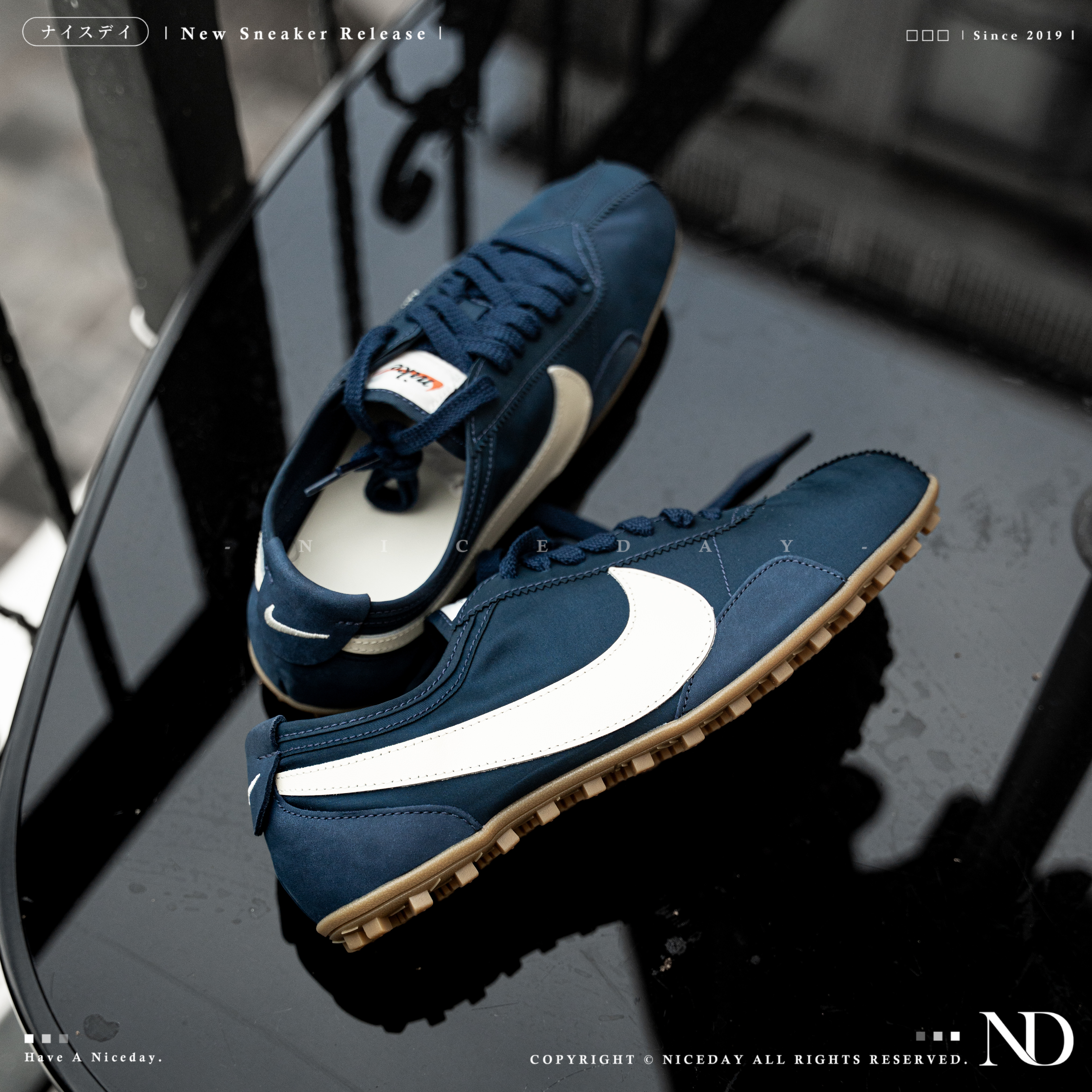 NICEDAY 現貨 Nike Moon Shoe 深藍 生活 休閒 許光漢同款 IW0955-400