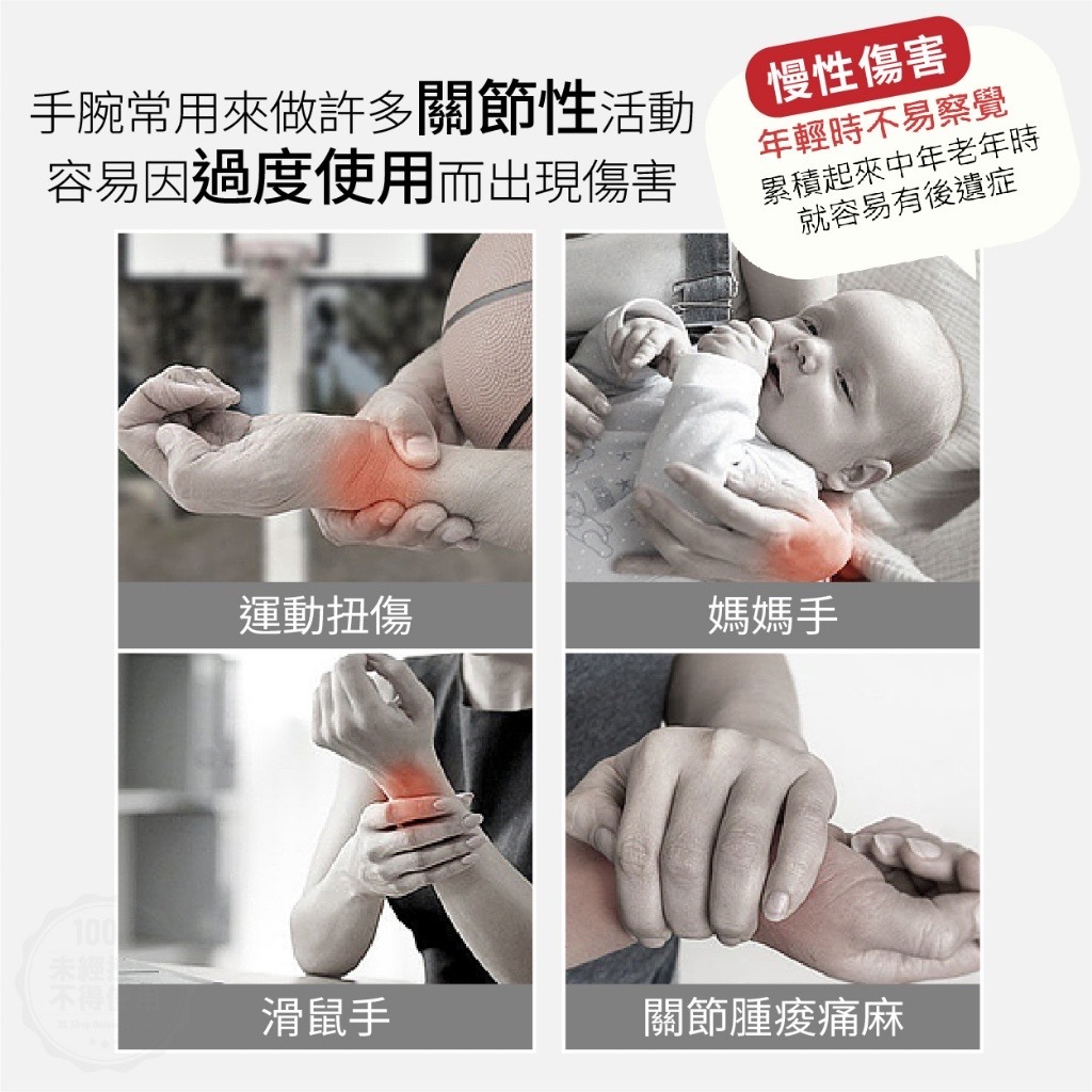 溫美活®️石墨烯鋅高能量機能護腕 2入